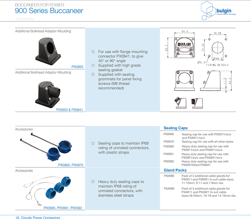 900系列連接器附件 900系列連接器附件